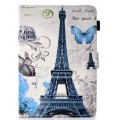 For 7 inch Universal Colored Drawing Stitching Leather Tablet Case(Iron Tower)