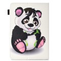 For 7 inch Universal Colored Drawing Stitching Leather Tablet Case(Panda)
