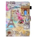 For 7 inch Universal Colored Drawing Stitching Leather Tablet Case(Romantic Paris)