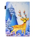 For 7 inch Universal Colored Drawing Stitching Leather Tablet Case(Sika Deer)