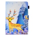 For 10 inch Universal Colored Drawing Stitching Leather Tablet Case(Sika Deer)