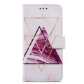 For Samsung Galaxy A05 Painted Pattern Horizontal Flip Leather Phone Case(Marble)