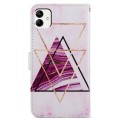 For Samsung Galaxy A05 Painted Pattern Horizontal Flip Leather Phone Case(Marble)