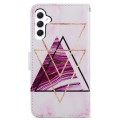 For Samsung Galaxy A05s Painted Pattern Horizontal Flip Leather Phone Case(Marble)