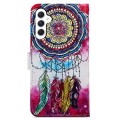 For Samsung Galaxy A55 Painted Pattern Horizontal Flip Leather Phone Case(Dreamcatcher)