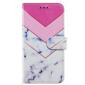 For Samsung Galaxy A55 Painted Pattern Horizontal Flip Leather Phone Case(Smoke Marble)