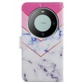 For Huawei Mate 60 Painted Pattern Horizontal Flip Leather Phone Case(Smoke Marble)