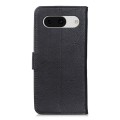 For Google Pixel 8a KHAZNEH Cowhide Texture Horizontal Flip Leather Phone Case(Black)