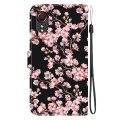 For Samsung Galaxy Xcover 5 Crystal Texture Colored Drawing Leather Phone Case(Plum Bossom)