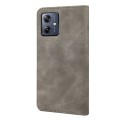 For Motorola Moto G54 Skin Feel Splicing Leather Phone Case(Grey)