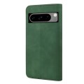 For Google Pixel 8 Skin Feel Splicing Leather Phone Case(Green)