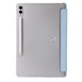 For Samsung Galaxy Tab S9+ Clear Acrylic Deformation Leather Tablet Case(Ice Blue)