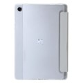 For Samsung Galaxy Tab A9 Clear Acrylic Deformation Leather Tablet Case(Grey)