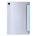 For Samsung Galaxy Tab A9 Clear Acrylic Deformation Leather Tablet Case(Ice Blue)