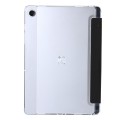 For Samsung Galaxy Tab A9 Clear Acrylic Deformation Leather Tablet Case(Black)