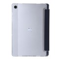 For Samsung Galaxy Tab A9+ Clear Acrylic Deformation Leather Tablet Case(Dark Blue)