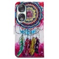For Honor 90 Painted Pattern Horizontal Flip Leather Phone Case(Dreamcatcher)