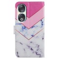For Honor 90 Painted Pattern Horizontal Flip Leather Phone Case(Smoke Marble)