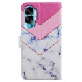For Honor 90 Lite Painted Pattern Horizontal Flip Leather Phone Case(Smoke Marble)
