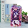 For Honor 90 Pro Painted Pattern Horizontal Flip Leather Phone Case(Wolf Totem)