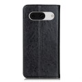 For Google Pixel 8a Magnetic Crazy Horse Texture Horizontal Flip Leather Phone Case(Black)