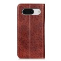 For Google Pixel 8a Magnetic Crazy Horse Texture Horizontal Flip Leather Phone Case(Brown)