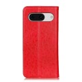 For Google Pixel 8a Magnetic Crazy Horse Texture Horizontal Flip Leather Phone Case(Red)