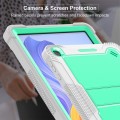 For Honor Pad X8 Shockproof Silicone Hybrid PC Tablet Case with Holder(Mint Green + Grey)