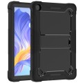 For Honor Pad X8 Shockproof Silicone Hybrid PC Tablet Case with Holder(Black)