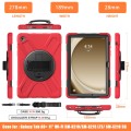 For Samsung Galaxy Tab A9+ Rotary Handle Grab TPU + PC Tablet Case(Red)