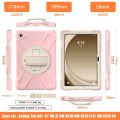 For Samsung Galaxy Tab A9+ Rotary Handle Grab TPU + PC Tablet Case(Pink)