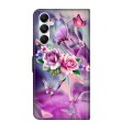 For Samsung Galaxy A05s Crystal 3D Shockproof Protective Leather Phone Case(Butterfly)