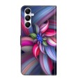 For Samsung Galaxy A05s Crystal 3D Shockproof Protective Leather Phone Case(Colorful Flower)
