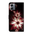 For Motorola Moto G14 Crystal 3D Shockproof Protective Leather Phone Case(Fantastic Flower)