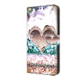 For Motorola Moto G Play 2024 Crystal 3D Shockproof Protective Leather Phone Case(Pink Diamond Heart