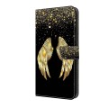 For Motorola Moto G Play 2024 Crystal 3D Shockproof Protective Leather Phone Case(Golden Wings)