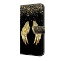 For Motorola Moto G24 Power Crystal 3D Shockproof Protective Leather Phone Case(Golden Wings)