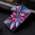 For Motorola Moto G24 Power Crystal 3D Shockproof Protective Leather Phone Case(Colorful Flower)