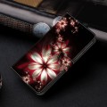 For Motorola Moto G34 Crystal 3D Shockproof Protective Leather Phone Case(Fantastic Flower)