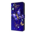 For Motorola Moto G34 Crystal 3D Shockproof Protective Leather Phone Case(Diamond Butterfly)