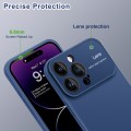 For iPhone 15 Pro Laminated Large Window TPU Phone Case(Blue)