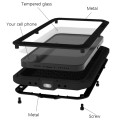 For iPhone 15 LOVE MEI Metal Shockproof Life Waterproof Dustproof Phone Case(White)