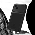 For iPhone 15 Plus LOVE MEI Metal Shockproof Life Waterproof Dustproof Phone Case(Army Green)