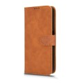 For Oukitel C35 / C36 Skin Feel Magnetic Flip Leather Phone Case(Brown)