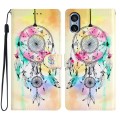 For Sony Xperia 5 V Colored Drawing Leather Phone Case(Dream Catcher)