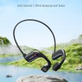 AWEI A897BL Air Conduction Noise Reduction Sports Bluetooth Earphones(Black)