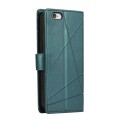 For iPhone 6s / 6 PU Genuine Leather Texture Embossed Line Phone Case(Green)