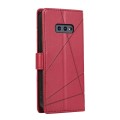 For Samsung Galaxy S10e PU Genuine Leather Texture Embossed Line Phone Case(Red)