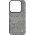 For Xiaomi 14 5G imak Ruiyi Series Cloth Texture PU + PC Phone Case(Light Grey)