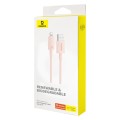 Baseus USB to 8 Pin Fast Charging Data Cable, Cable Length:1m(Pink)